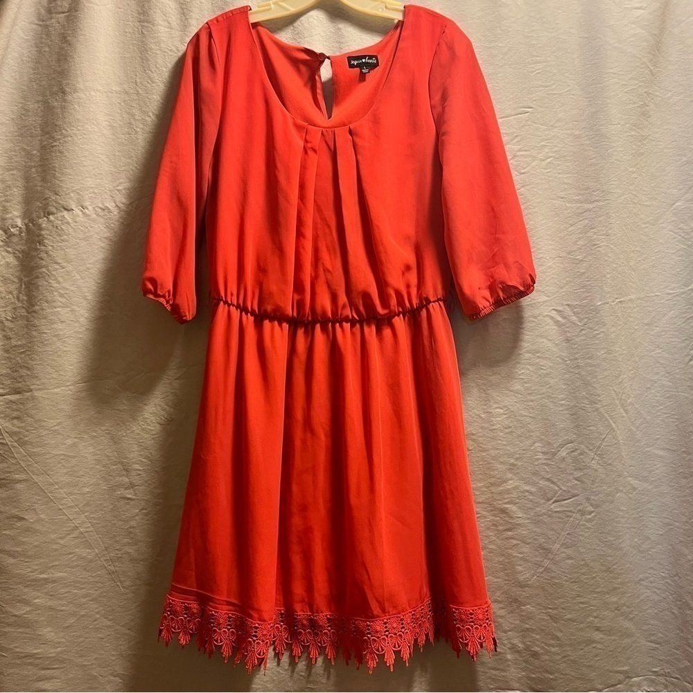 Sequin Hearts Women’s Quarter Sleeve Dress, Size Large